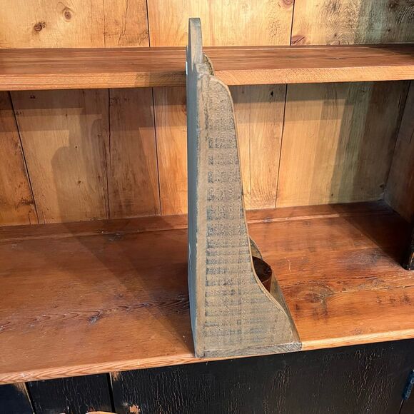 Handmade Primitive Rustic Famhouse Shelf Candle Holder - Picture 6 of 8